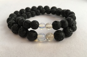 Custom order for Lava, Couple's birthstone bracelets